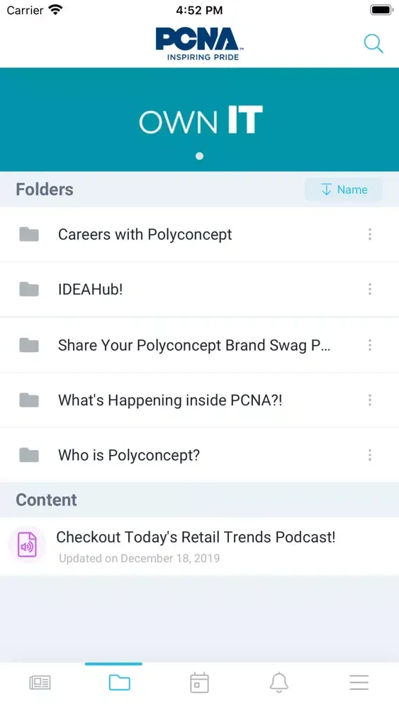 Screenshot di PCNA Proud Communications App