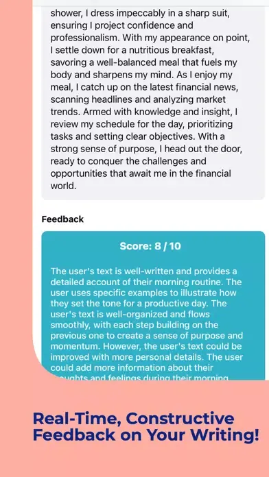 Zrzuty ekranu WriteWise - AI Writing Coach