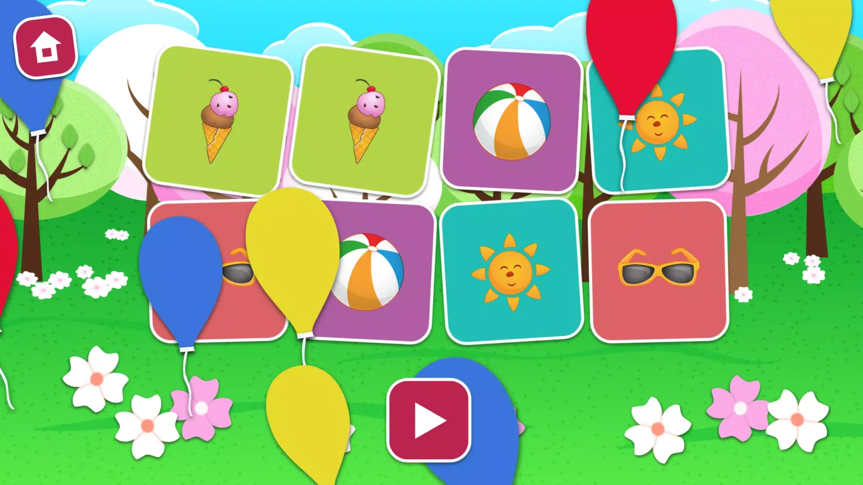 Memory Game Screenshots