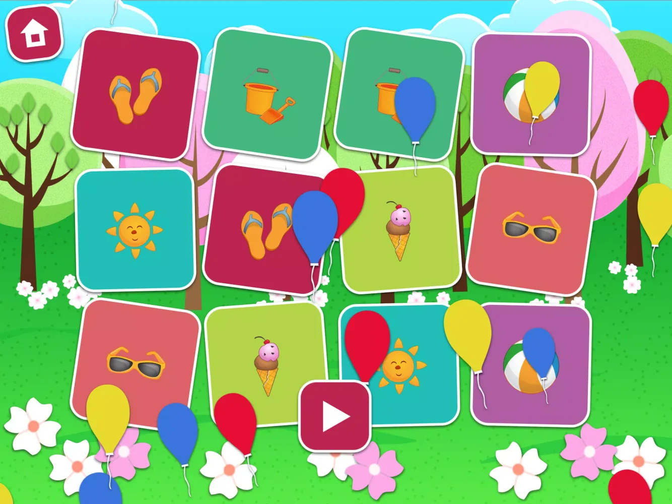 Memory Game Screenshots