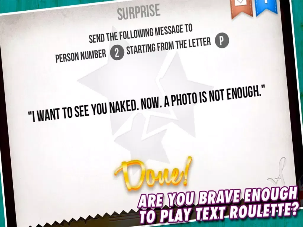 Zrzuty ekranu TEXT ROULETTE! - a social drinking game iPad 