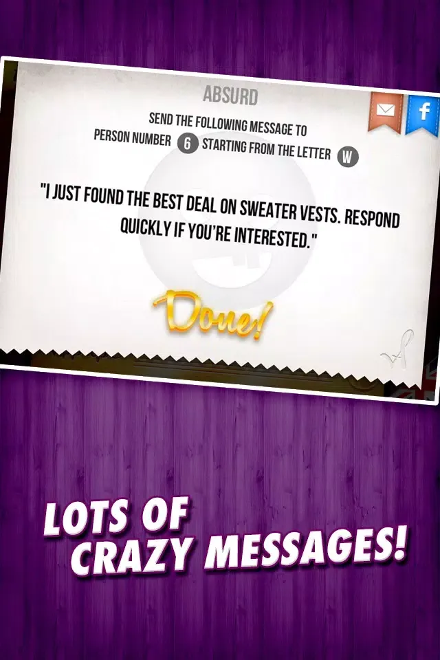 Zrzuty ekranu TEXT ROULETTE! - a social drinking game
