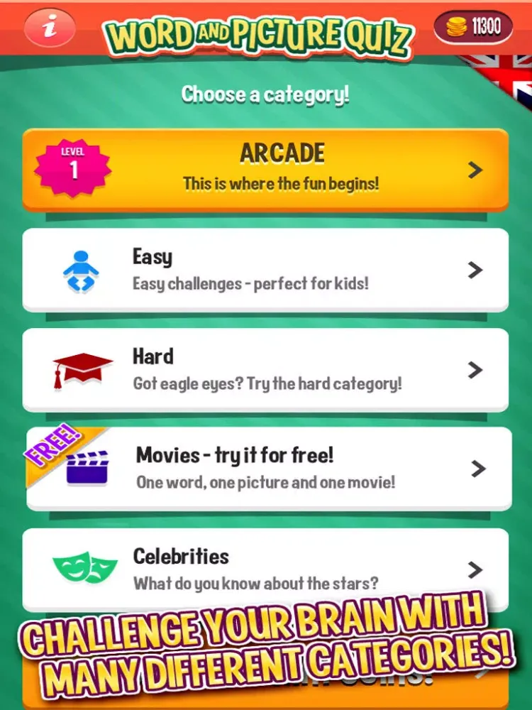 Word & Picture Quiz: one word, one photo, one answer! iPad  Screenshots