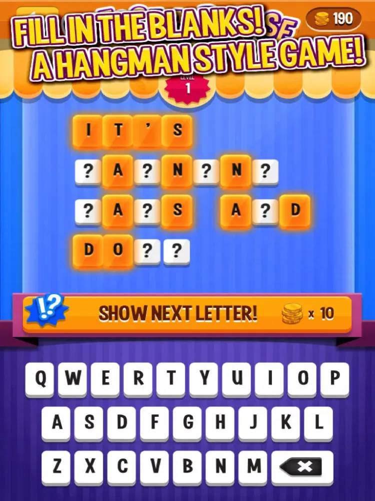 Capturas de tela do Find The Phrase: a quiz app for word game fans! iPad 