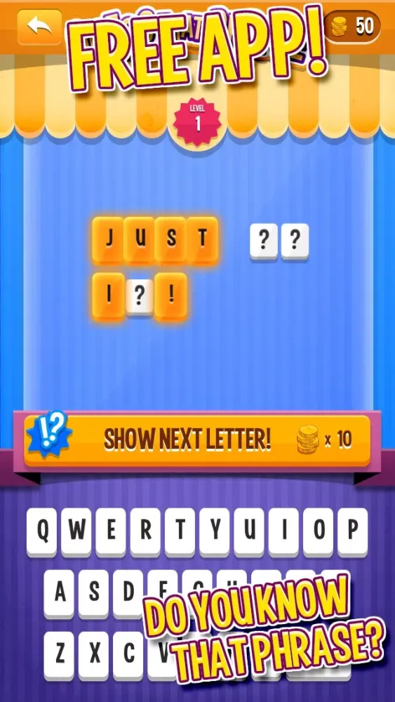 Capturas de tela do Find The Phrase: a quiz app for word game fans!