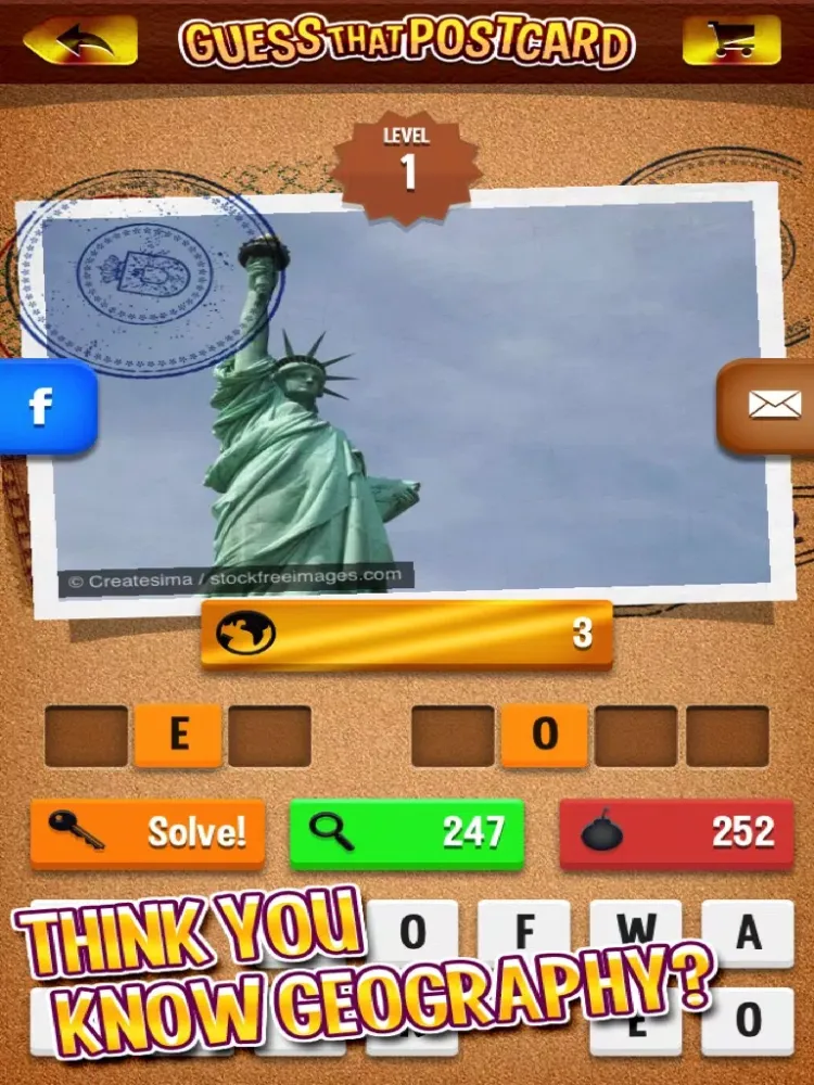 City Quiz - Guess That Postcard iPad  Screenshots