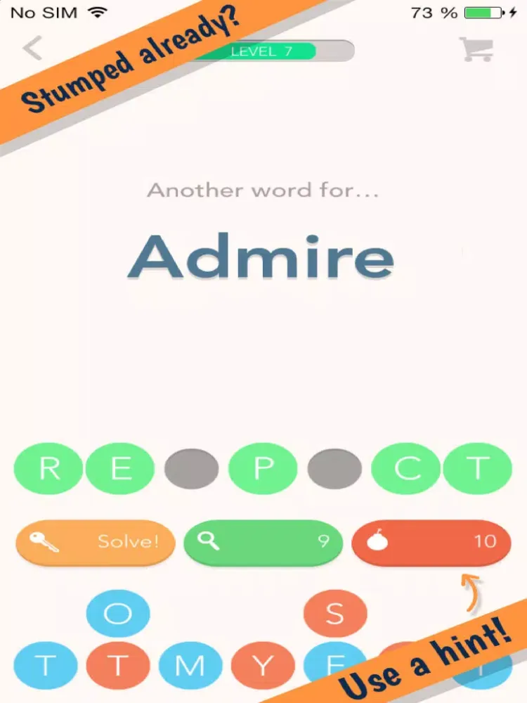 The Synonym Scrambler – Keep Your Brain Sharp With A Free Synonym Word Game iPad  스크린샷