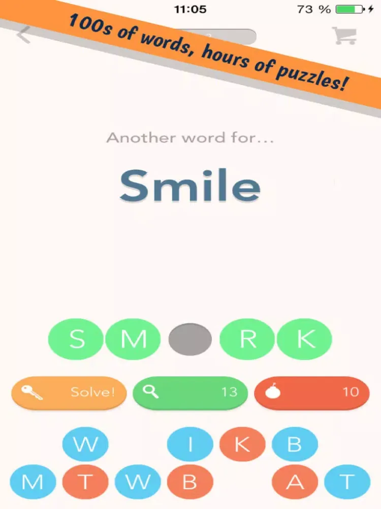 The Synonym Scrambler – Keep Your Brain Sharp With A Free Synonym Word Game iPad  스크린샷