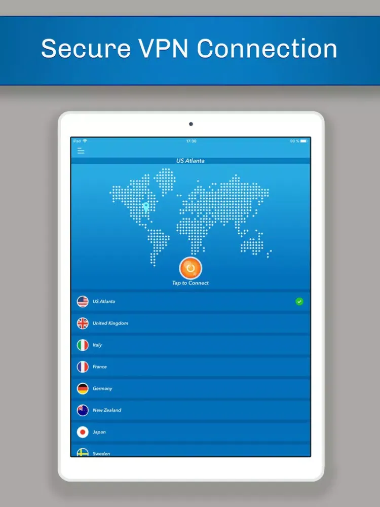 VPN - Super VPN Proxy Server iPad  Screenshots