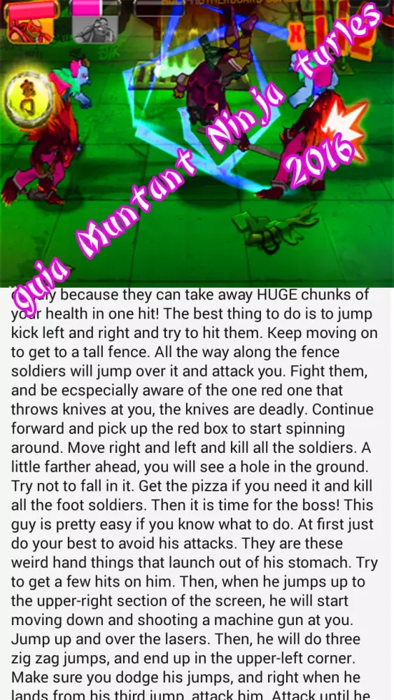 Guide For Mutant Ninja Turtles Screenshots