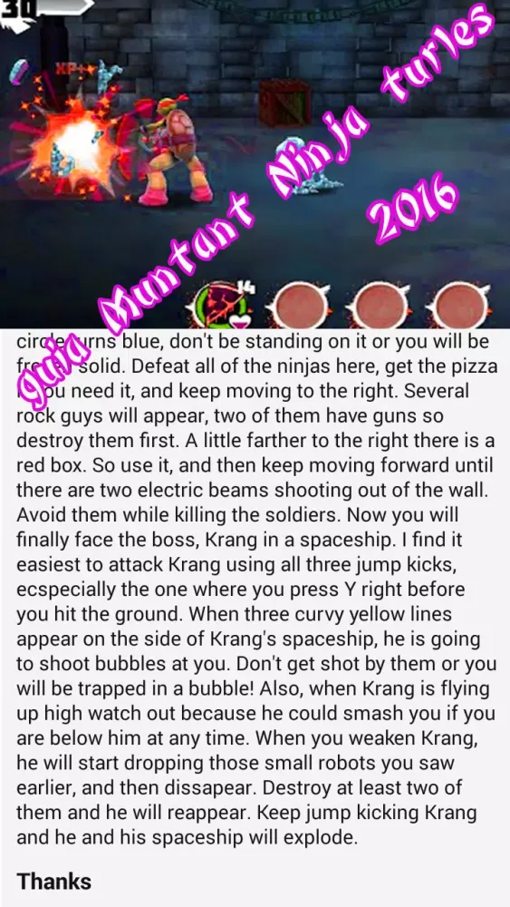 Guide For Mutant Ninja Turtles Screenshots