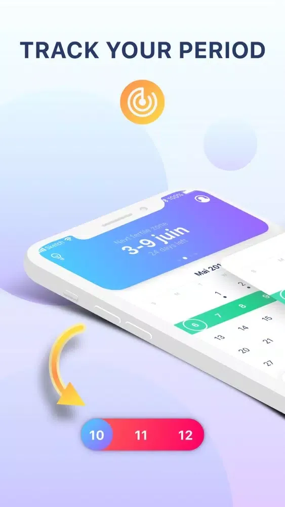Captures d'écran de Period tracker- cycle calendar