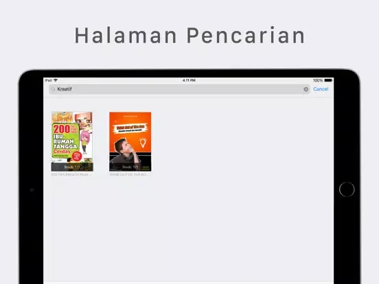 ภาพหน้าจอของ DiLa iPad