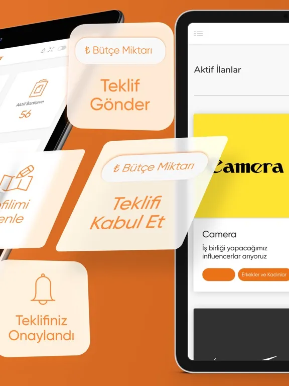 Tangkapan skrin Infumar - Markalarla İşbirliği iPad 