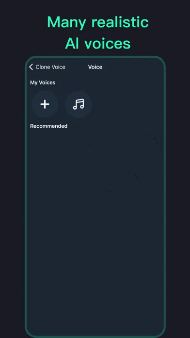 Tangkapan layar AI Voice - Clone Voice