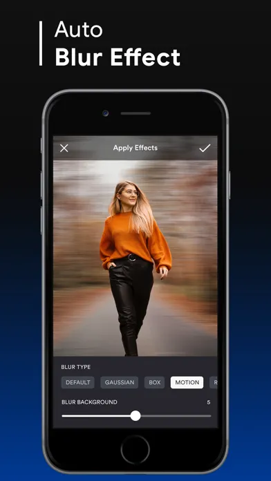 Tangkapan layar Auto Blur Backgrounds