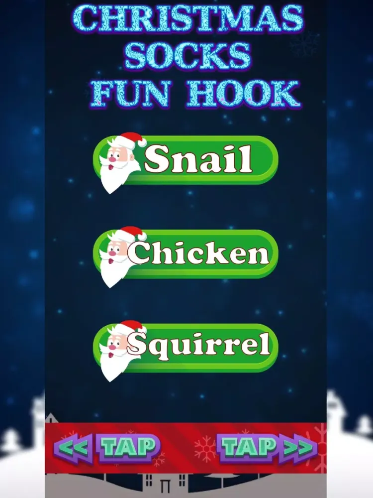 Christmas socks Fun hook mania iPad  スクリーンショット