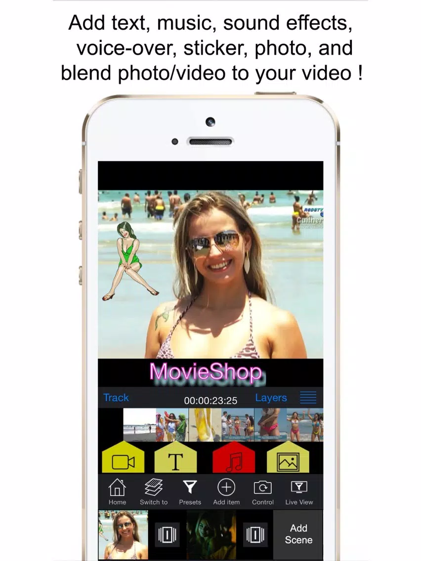 Zrzuty ekranu MovieShop - Intro designer maker full video editor iPad 