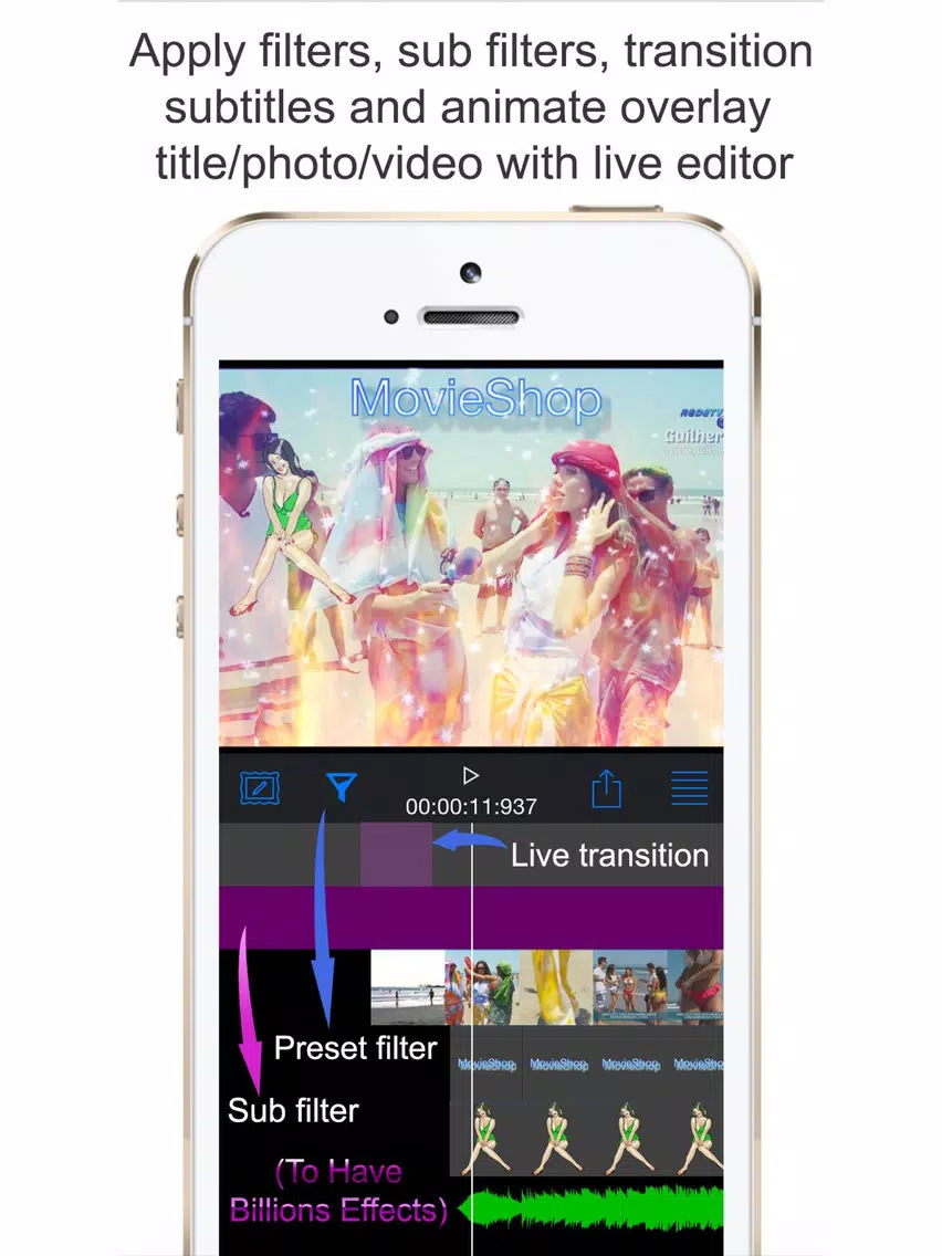 Zrzuty ekranu MovieShop - Intro designer maker full video editor iPad 