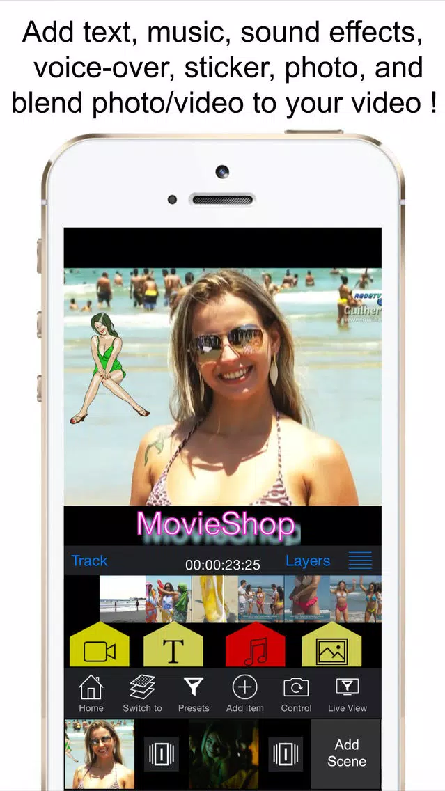 Zrzuty ekranu MovieShop - Intro designer maker full video editor