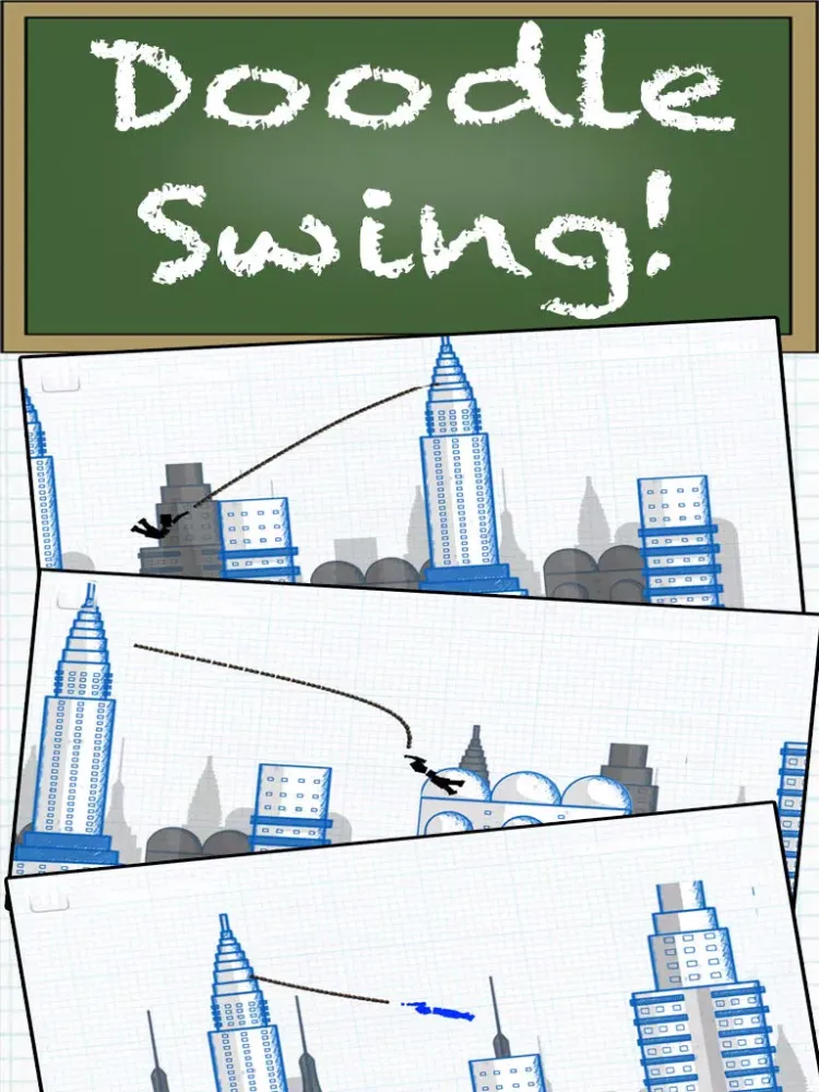 Ảnh chụp màn hình của Doodle Swing – High Flying Swinging Adventure iPad 