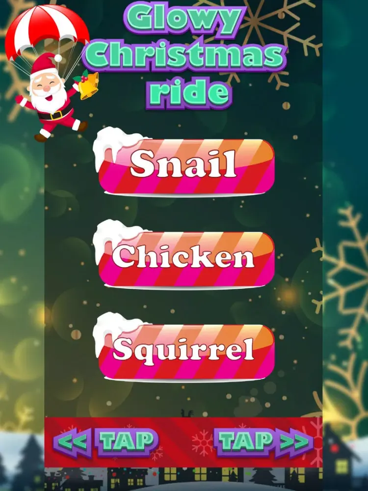 Tangkapan skrin Glowy Christmas Ride iPad 