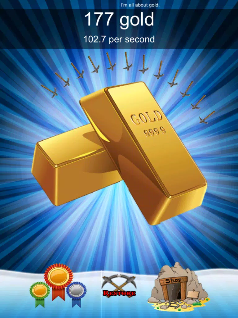 Capturas de tela do Gold Rush Clicker - Nuggets and Bars Miner Fever iPad 