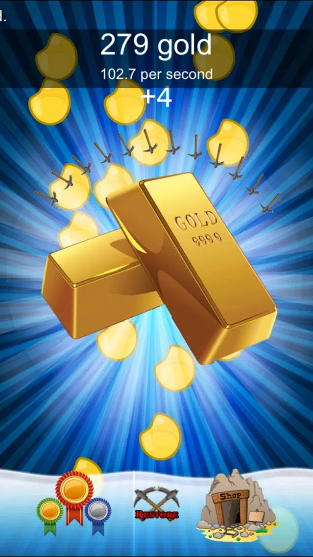 Capturas de tela do Gold Rush Clicker - Nuggets and Bars Miner Fever