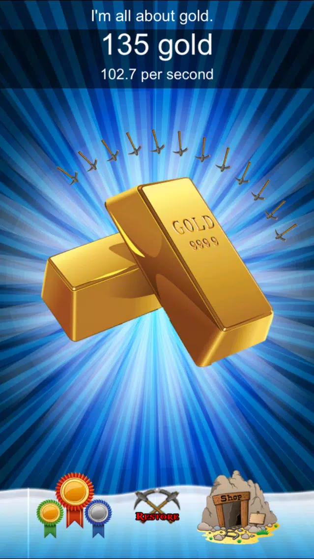 Capturas de tela do Gold Rush Clicker - Nuggets and Bars Miner Fever