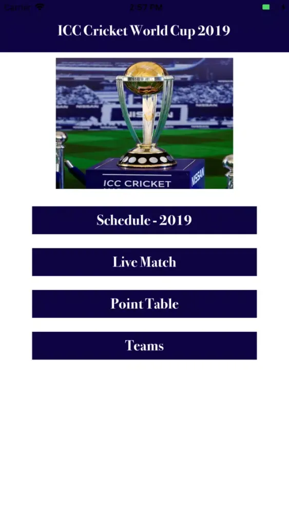 ICC Cricket World Cup - 2019 سکرین شاٹس