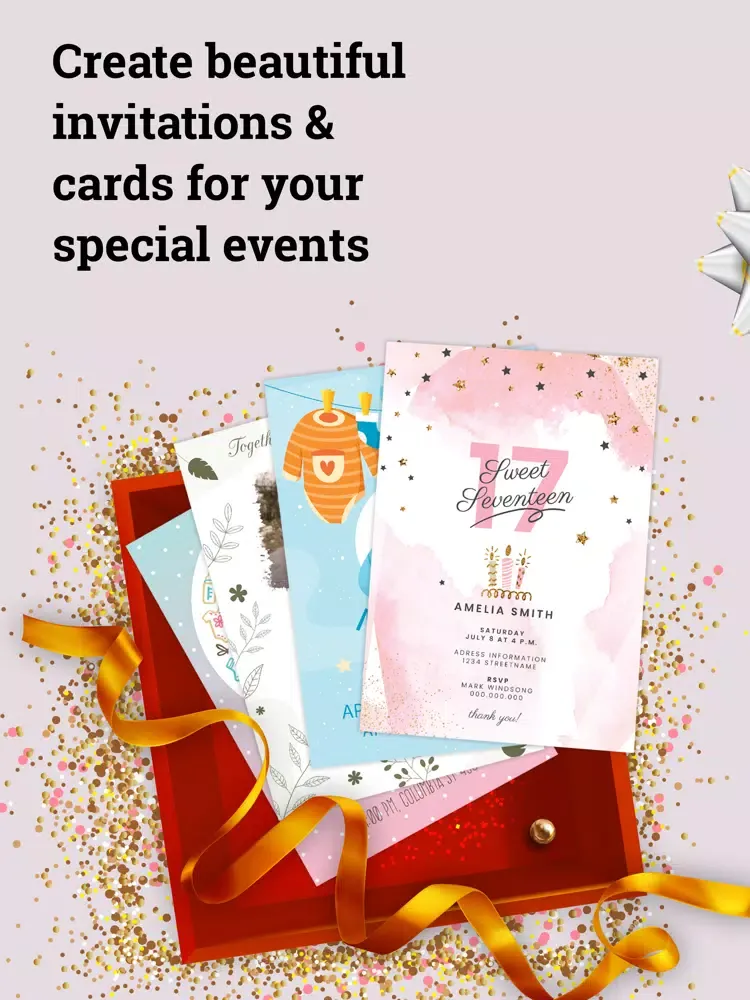 Invitation Maker iPad 应用截图