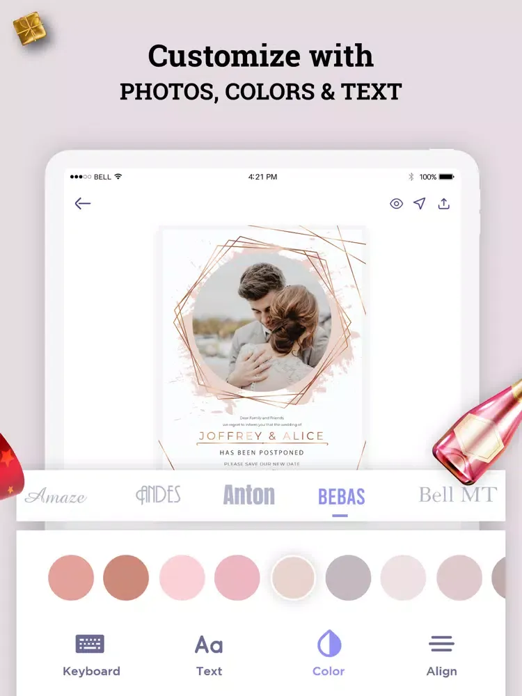 Invitation Maker iPad 应用截图