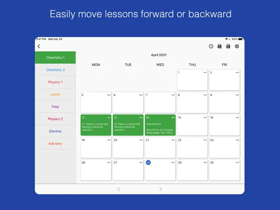 Class Planner (cloud) iPad 应用截图