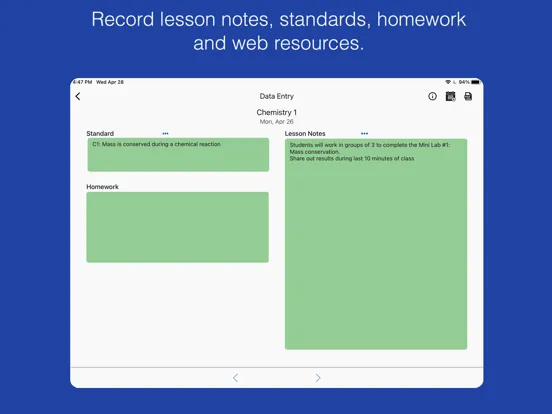 Class Planner (cloud) iPad 应用截图