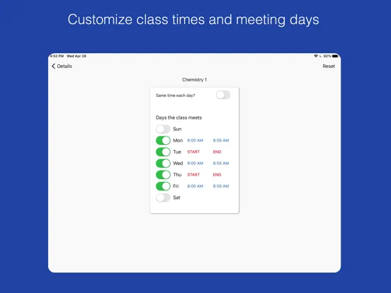 Class Planner (cloud) iPad 应用截图