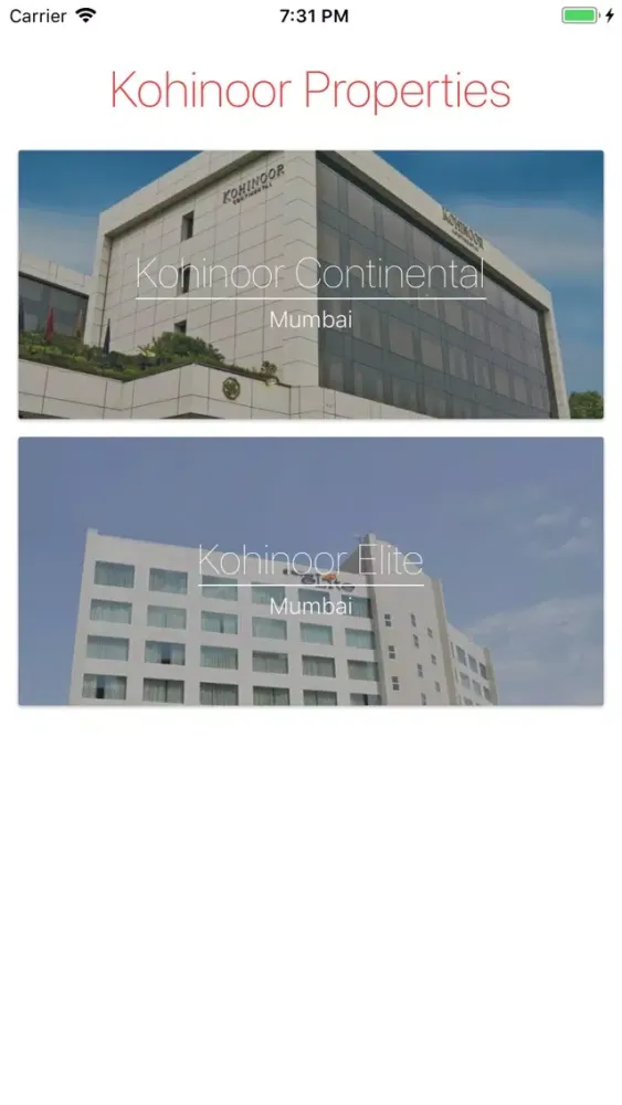 Скриншоты Kohinoor Hotels