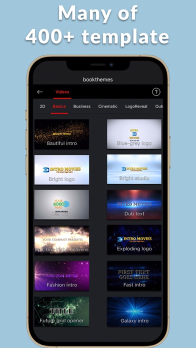 ภาพหน้าจอของ IntroMovie - Intro video maker