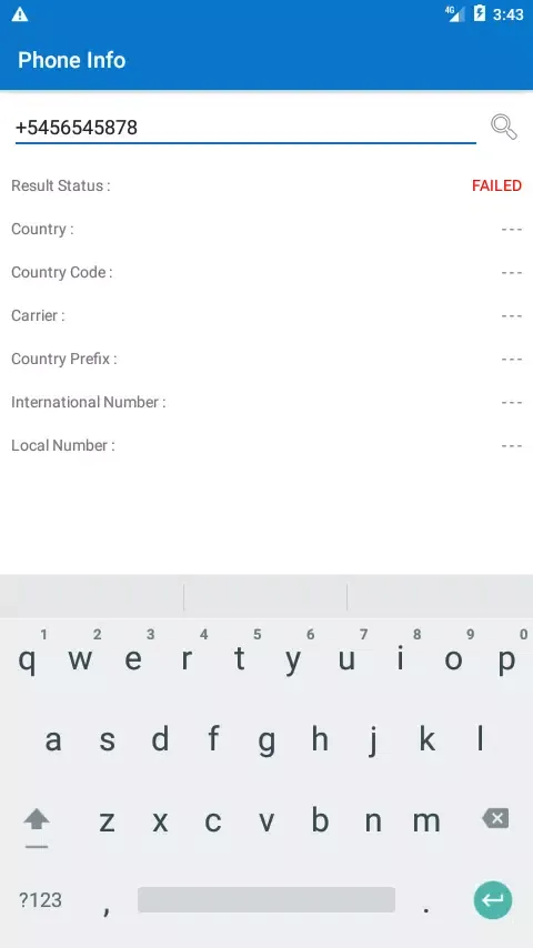 Phone Number Information Screenshots
