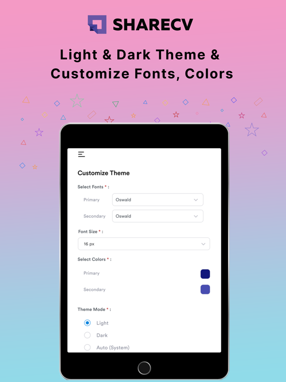 Captures d'écran de Share CV: Website Resume Maker iPad 
