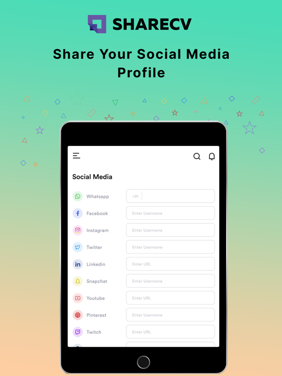 Captures d'écran de Share CV: Website Resume Maker iPad 
