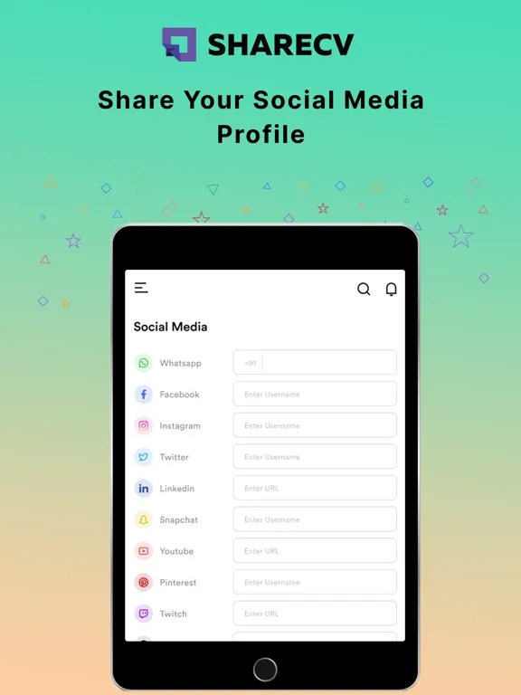 ภาพหน้าจอของ Share CV: Website Resume Maker iPad 