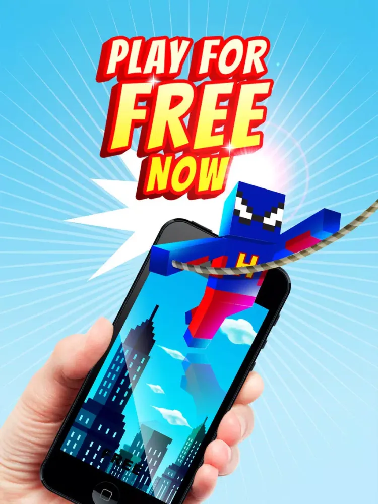 Superhero Swing - Pocket Edition Rope n Fly Game iPad  스크린샷