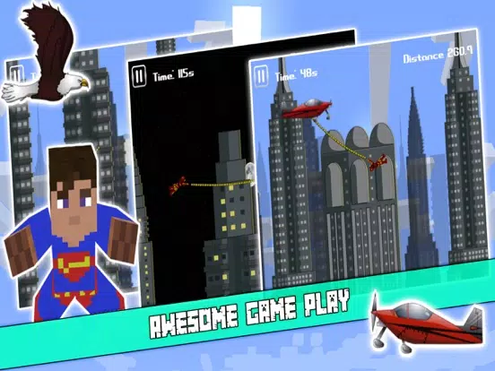Superhero Swing A Rope Escape iPad  Screenshots