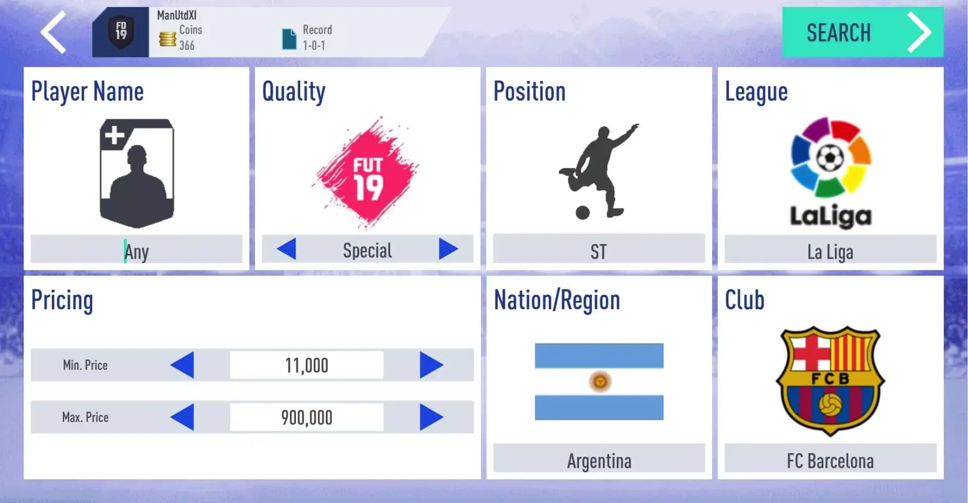 Capturas de pantalla de FUT 18 Draft Simulator