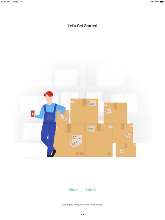 Ảnh chụp màn hình của Wahoo Market iPad 