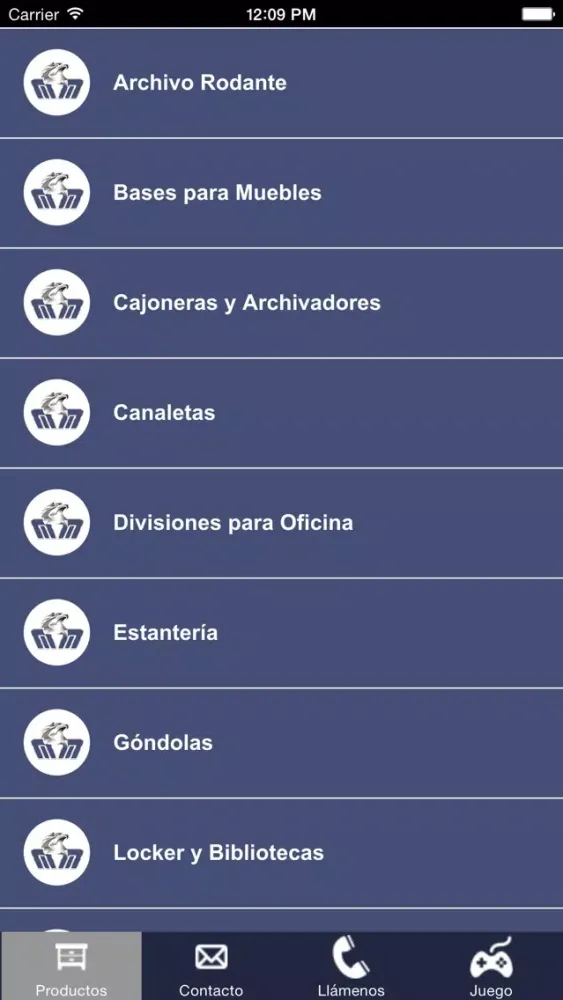 Mobiliario Metálico 스크린샷