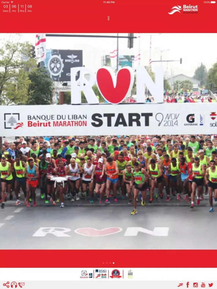 Zrzuty ekranu Beirut Marathon Association iPad 