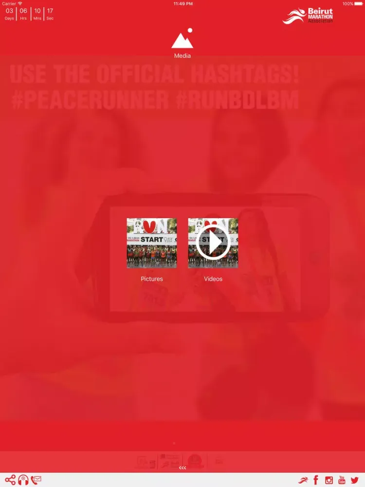 Zrzuty ekranu Beirut Marathon Association iPad 