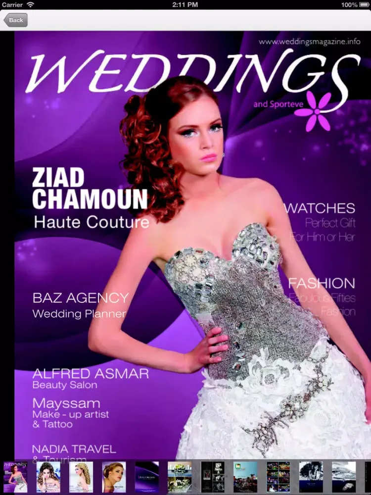 Скриншоты Weddings Magazine iPad 