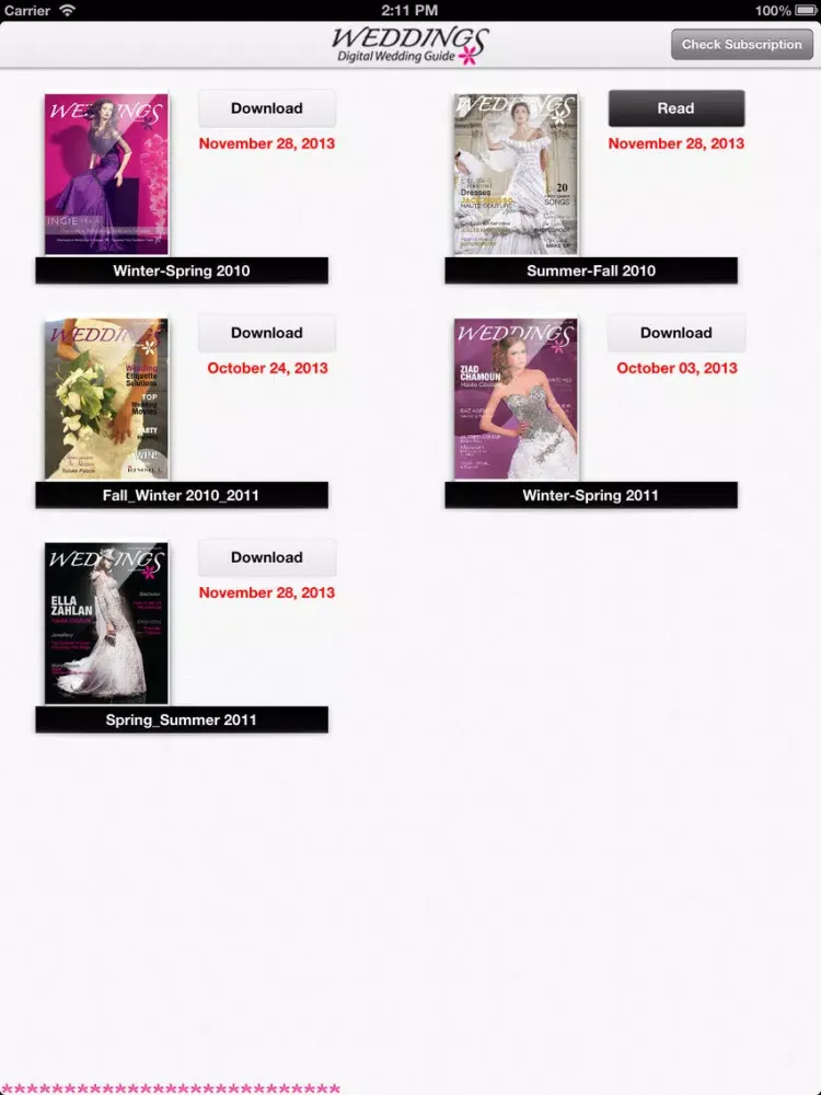 Скриншоты Weddings Magazine iPad 